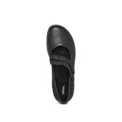 Aetrex Womens Annie Mary Jane Black