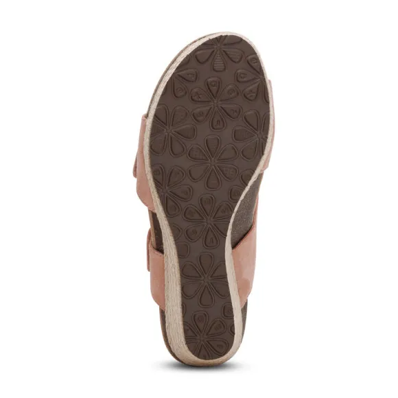 Aetrex Women's Ashley Espadrille Wedge Rose