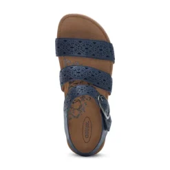 Aetrex Women's Lilly Cutout Navy