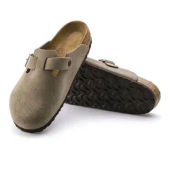 Birkenstock Men's Boston Soft Footbed Taupe