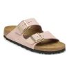 Birkenstock Women's Arizona Soft Footbed Nubuck Leather Pink