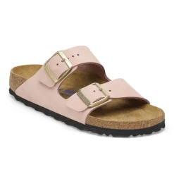 Birkenstock Women's Arizona Soft Footbed Nubuck Leather Pink