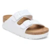 Birkenstock Women's Arizona Flex Platform White