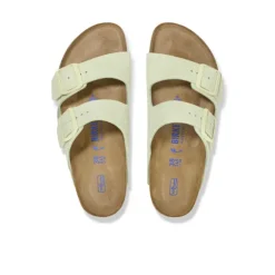 Birkenstock Women's Arizona Soft Footbed Suede Leather Green/Lime