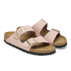 Birkenstock Women's Arizona Soft Footbed Nubuck Leather Pink