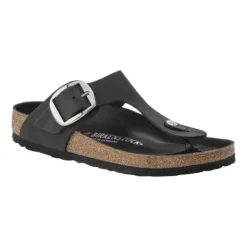 Birkenstock Women's Gizeh Big Buckle Oiled Leather Black