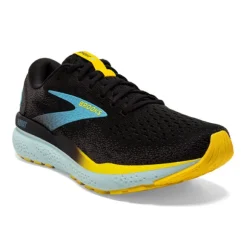 Brooks Men's Ghost 16 Black/Blue/Yellow