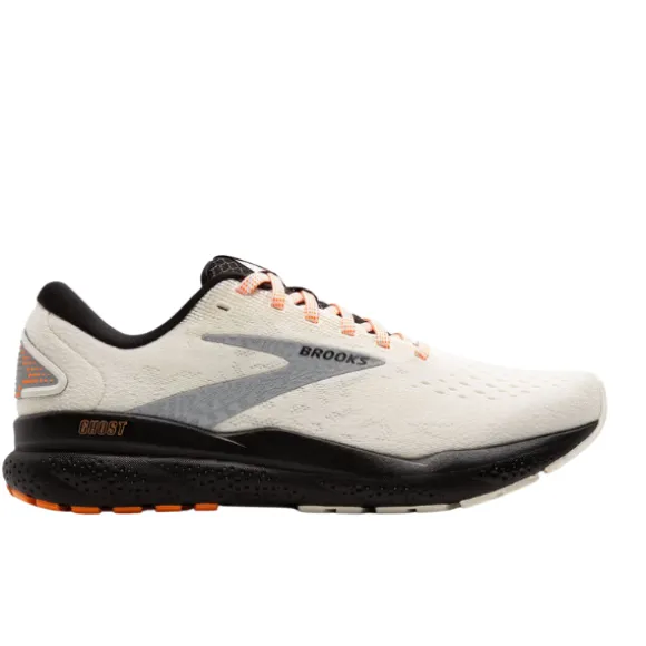 Brooks Women's Ghost 16 Ecru/Orange/Black