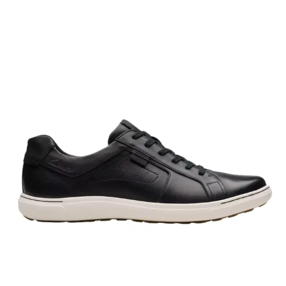 Clarks Men's Mapstone Lace Wide Black/White