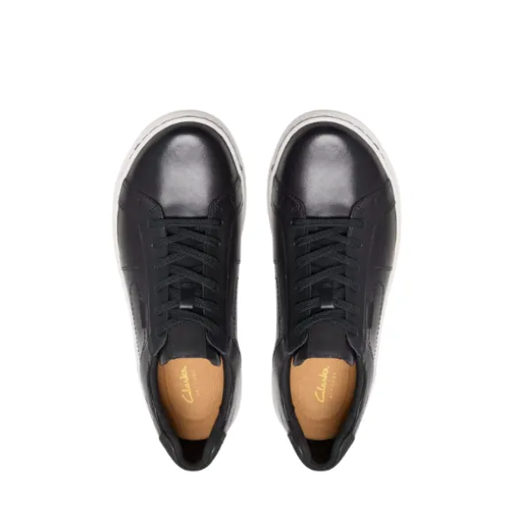 Clarks Men's Mapstone Lace Wide Black/White