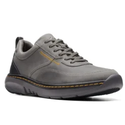 Clarks Men's Pro Lace Dark Grey Leather