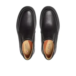 Clarks Men's Un Briley Step Leather Wide Black