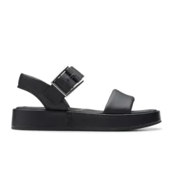 Clarks Women's Alda Strap Black Leather