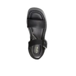 Clarks Women's Alda Strap Black Leather