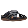 Clarks Women's Cecily Slide Leather Wide Black