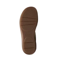 Clarks Women's Cecily Strap Leather Wide Cream
