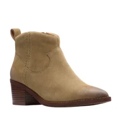 Clarks Women's Morzine Sky Dark Sand Suede