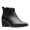 Clarks Women's Morzine Sky Black Leather