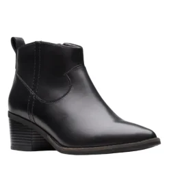 Clarks Women's Morzine Sky Black Leather