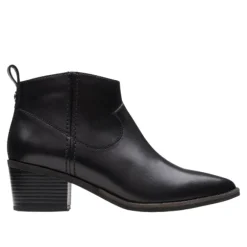 Clarks Women's Morzine Sky Black Leather
