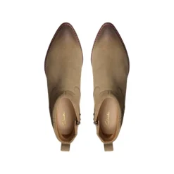 Clarks Women's Morzine Sky Dark Sand Suede