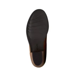 Clarks Women's Neva Buckle Wide Dark Tan Suede