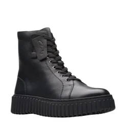 Clarks Women's Torhill Rise Black Leather