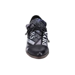 Django & Juliette Women's Kotty News Print Leather