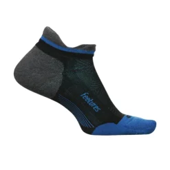 Feetures Elite Max Cushion No Show Tab Black/Blue/Gray