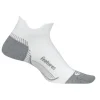 Feetures Plantar Fasciitis Relief Sock Ultra Light No Show Tab White