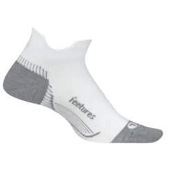 Feetures Plantar Fasciitis Relief Sock Ultra Light No Show Tab White
