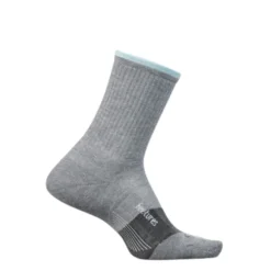 Feetures Trail Max Cushion Mini Crew Light Grey