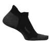 Feetures Unisex Elite Light Cushion No Show Tab Black