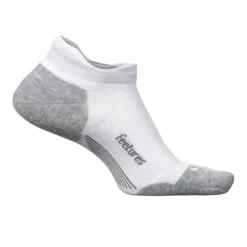 Feetures Unisex Elite Max Cushion No Show Tab White