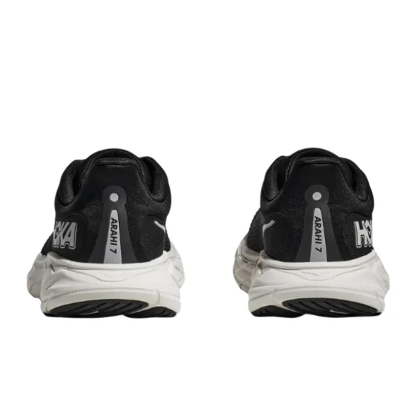 HOKA Men's Arahi 7 (Medium Width) Black/White