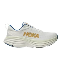 HOKA Men's Bondi 8 Medium White/Gold