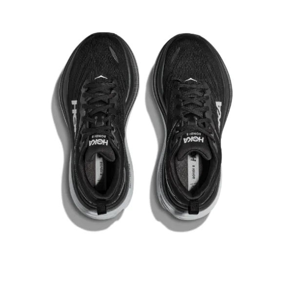 HOKA Men's Bondi 8 (Medium Width) Black/White