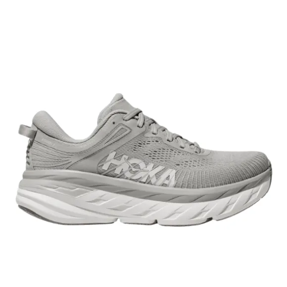 HOKA Men's Bondi 7 (Wide Width) Grey