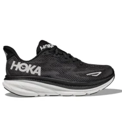 HOKA Men's Clifton 9 Wide Black/White