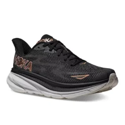 HOKA Women's Clifton 9 Medium Black/Gold