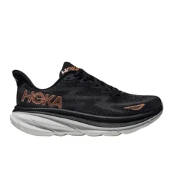 HOKA Women's Clifton 9 Medium Black/Gold