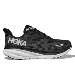 HOKA Women's Clifton 9 Wide Black / White