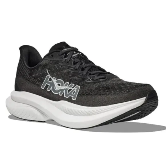 HOKA Women's Mach 6 (Medium Width) Black/White