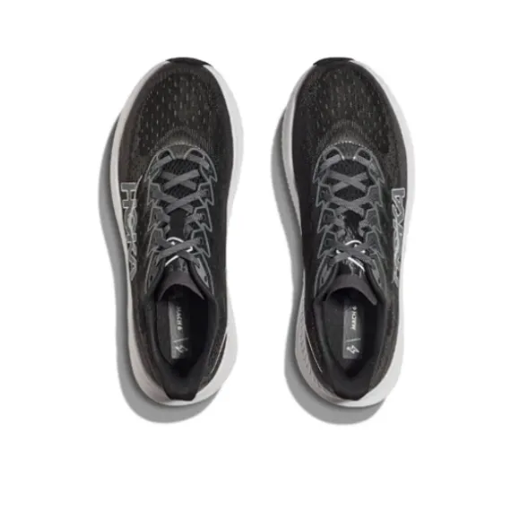 HOKA Women's Mach 6 (Wide Width) Black/White