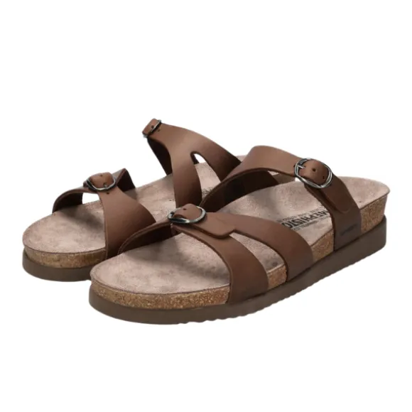Mephisto Women's Hannel Sandals Dark Brown