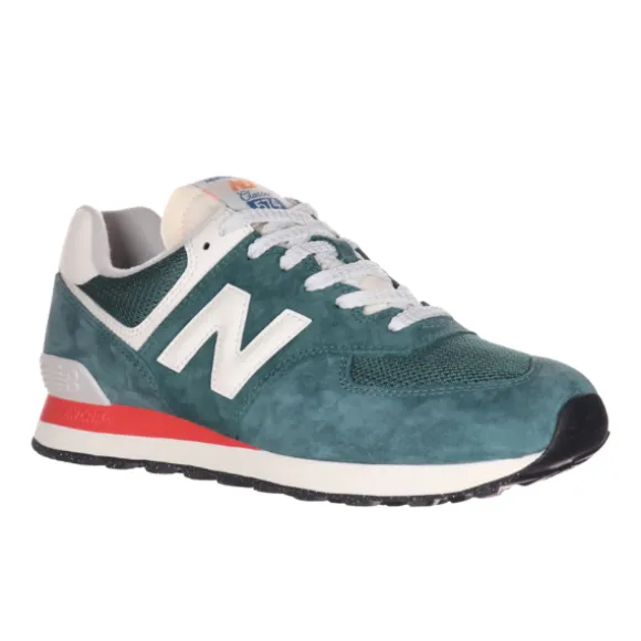 New Balance Unisex's 574 New Spruce/Sea Salt