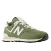 New Balance Unisex's 574 New Green/White