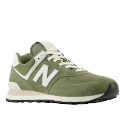 New Balance Unisex's 574 New Green/White