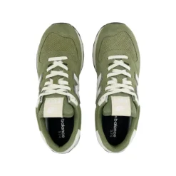 New Balance Unisex's 574 New Green/White