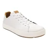 Olukai Men's Lae‘ahi Lī ‘Ili Leather Sneaker White